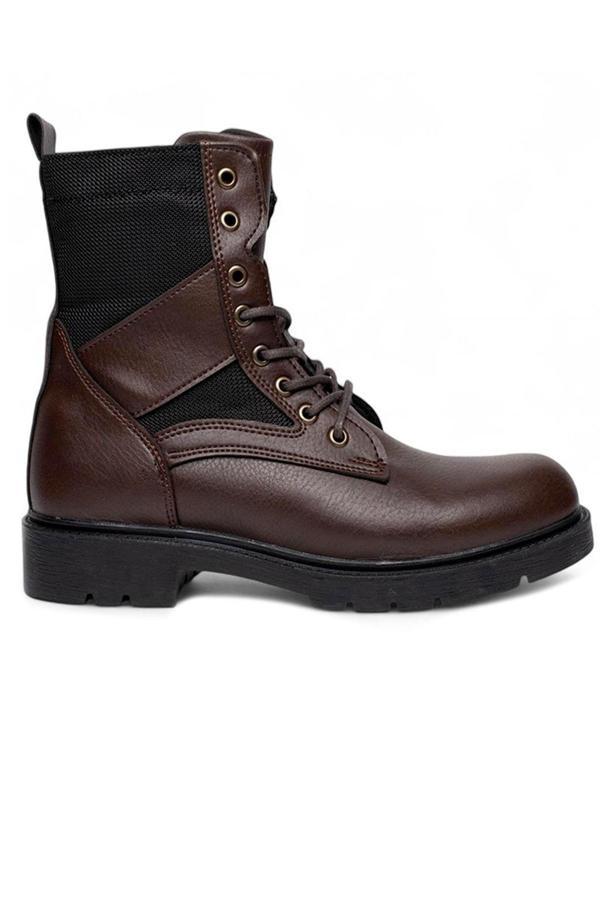 Celira Cnt Kahve Kauçuk Kaymaz Taban Erkek Postal Bot NSB934 - Image 1