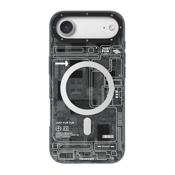 Youngkit İphone 17 Air Uyumlu Kılıf M-Safeli Kamera Denetim Butonlu Technology Serisi Kapak Siyah - Image 1