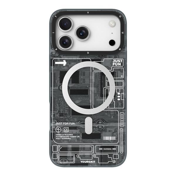 Youngkit İphone 17 Pro Max Uyumlu Kılıf M-Safeli Kamera Denetim Butonlu Youngkit Technology Seri Kapak Siyah - Image 1