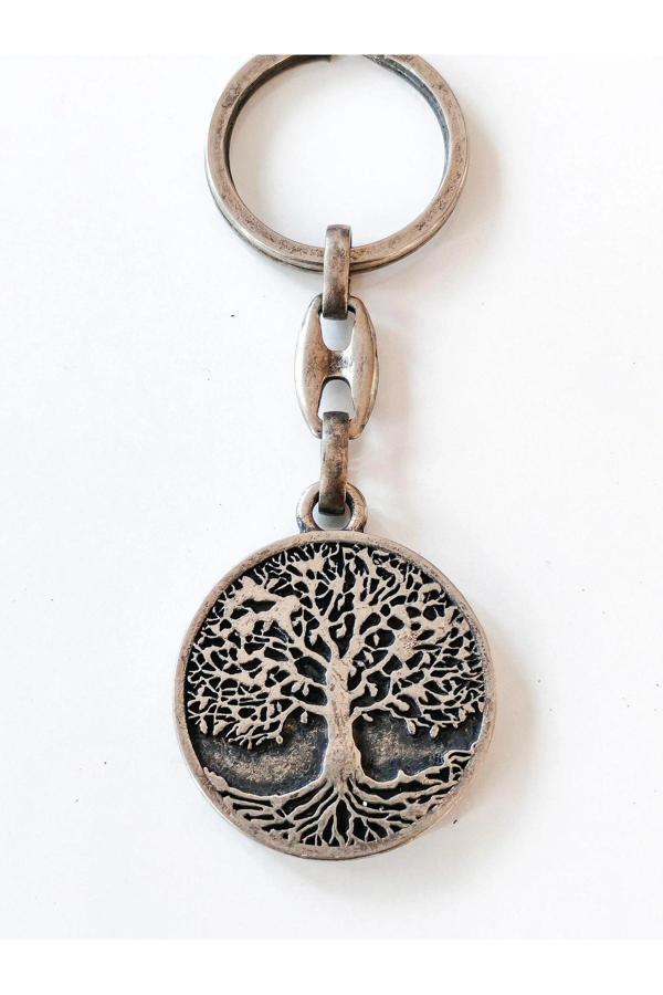 Hayat Ağacı Metal Anahtarlık - Image 1