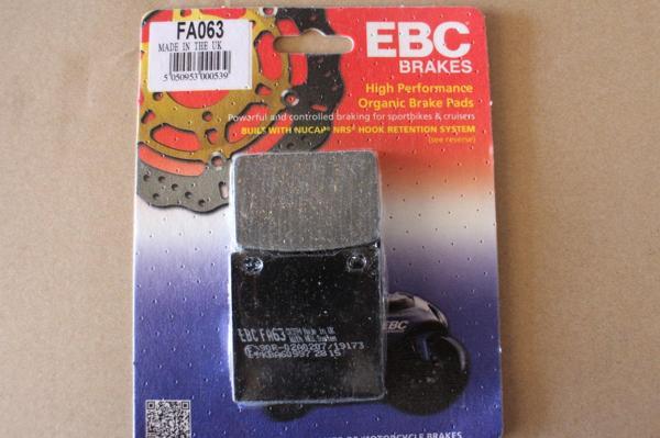 1996-2003 Suzuki Gsx-R 750 Arka Fren Balatası Ebc Fa063 B - Image 1