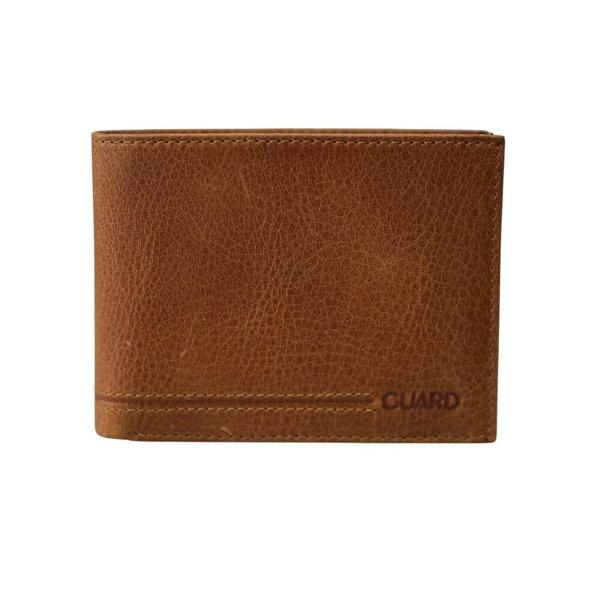 Guard Crazy Taba Hakiki Deri Bozuk Para Bölmeli Yatay Model Erkek Cüzdanı - GRD250322WT1865 - Image 1