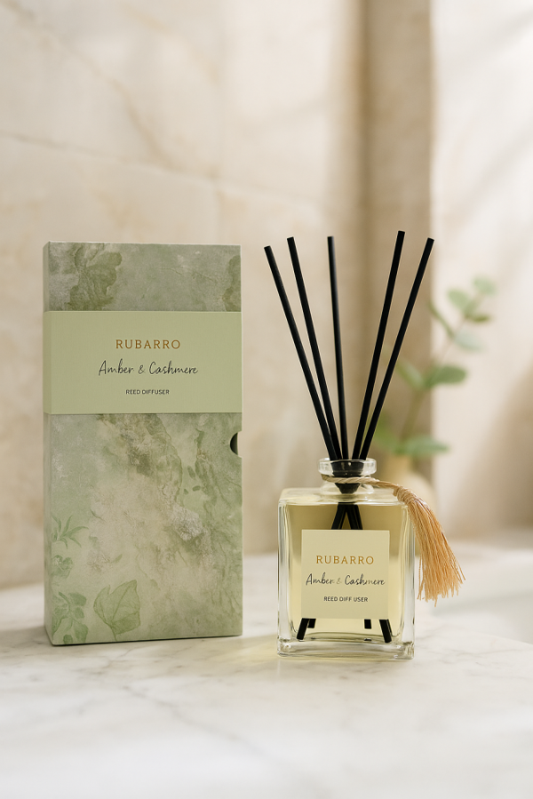 Rubarro Amber & Cashmere Çubuklu Oda Kokusu 200 ml - Image 1