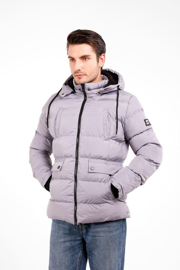 Fovere İçi Kürklü Su Ve Yağmur Geçirmez Kaban - Gri - Image 1