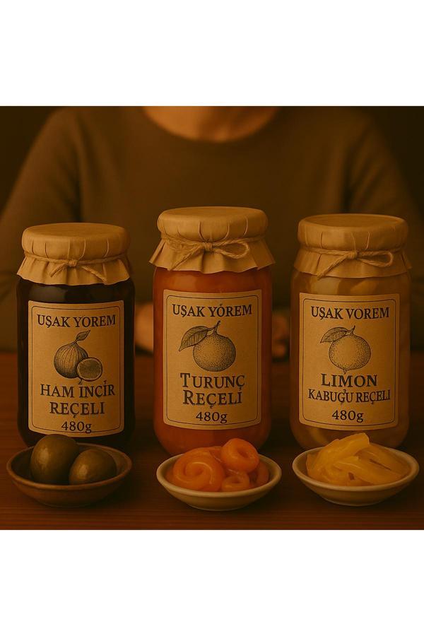 Uşak Yörem Gurme Reçel Paketi 3X480G - Image 1