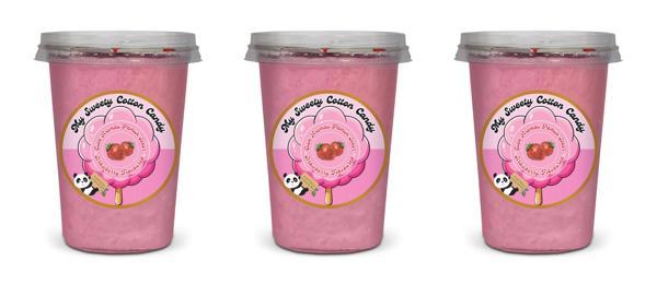 ÇİLEK AROMALI 3'LÜ GURME PAMUK ŞEKERLER - Image 1