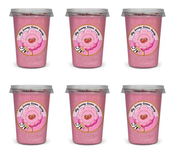 ÇİLEK AROMALI 6'LI GURME PAMUK ŞEKERLER - Image 1