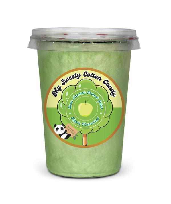 YEŞİL ELMA AROMALI GURME PAMUK ŞEKER - Image 1