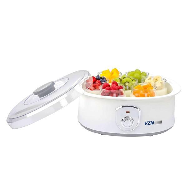 VZN 20W 1,5Lt. 7 Kavanozlu  Bebek Ek Gıda Başlangıç Seti ve Profesyonel Yoğurt Mayalama Makinesi - Image 1