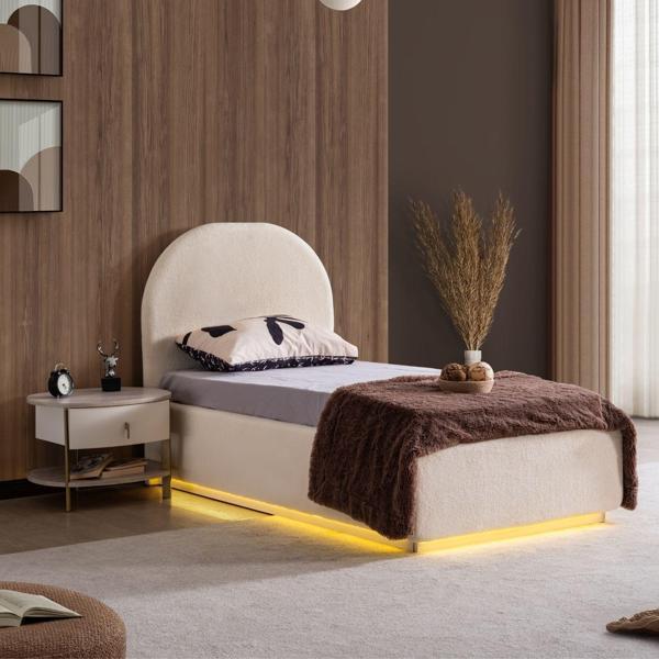 Karyola, Blesk Alya Ledli Bazalı Karyola - Image 1