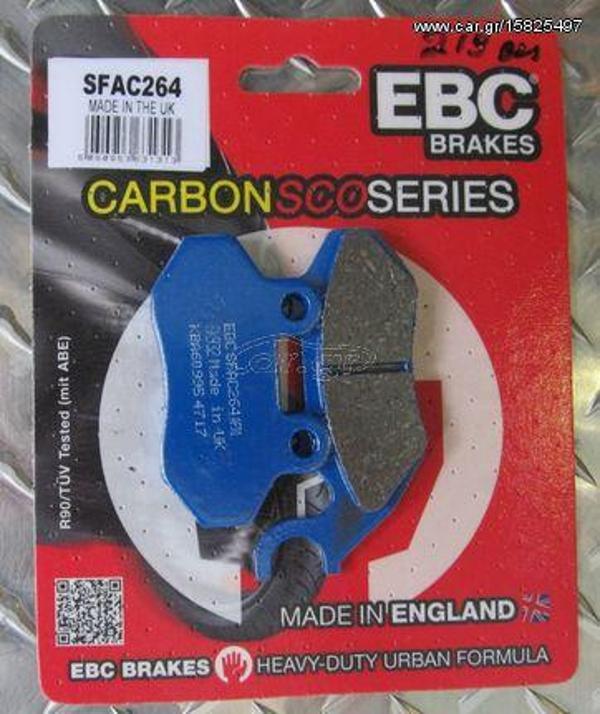 Sym Fiddle Iıı 200I Ön Fren Balatası Ebc Sfac264 Karbon Balata - Image 1