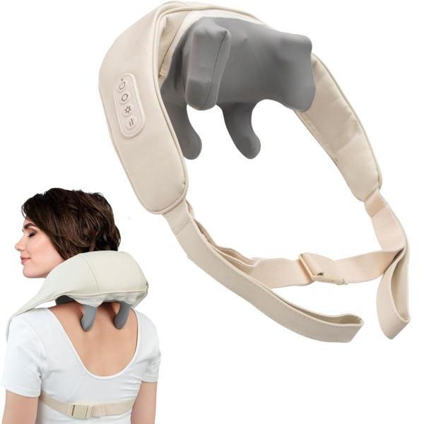 BUFFER® Elektrikli Boyun ve Sırt Masaj Aleti Kablosuz Boyun ve Omuz Yoğurma Masaj Yastığı - Image 1