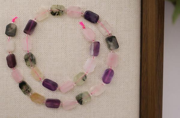 DİKDÖRTGEN KESİM MİX 8X12 MM DOĞAL TAŞ DİZİ- YÜKSEK KALİTELİ DOĞAL TAŞ - Image 1