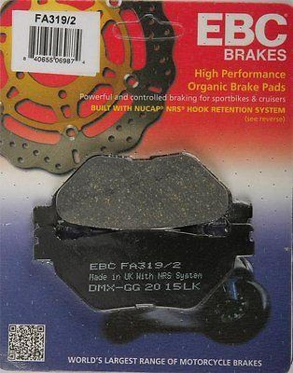 Yamaha Fjr 1300 Arka Fren Balatası Ebc Fa319-2 Balata - Image 1