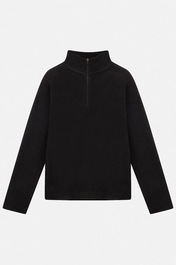 Urbanwild Polar Yarım Fermuarlı Siyah   - Image 1