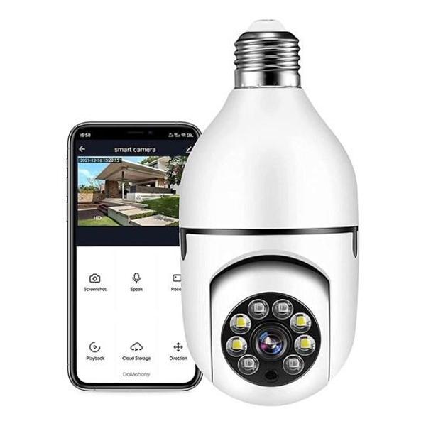 WiFi 360 Panoramik Ampul Kamera Gece Görüş Ses Akıllı Hareket Algılayıcı (5250) - Image 1
