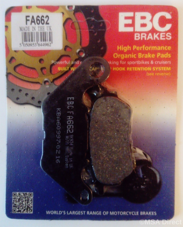 Yamaha Mt-25 Abs Arka Fren Balatası Ebc Fa662 Balata N11.71622 - Image 1