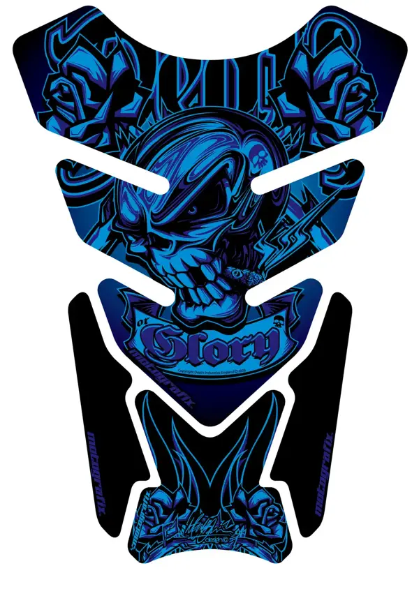 Motografix Death or Glory Tankpad Blue - Image 1