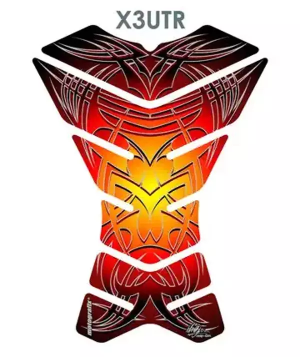 Motografix Ultra Tribal Red X3 Tankpad - Image 1