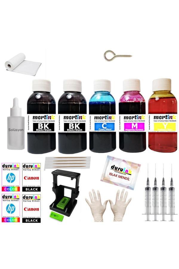 Durucopy Mertınk Cnon Pg 510 Cl 511 Kartuş Dolum Seti  5 Li Set 5X100Ml - Image 1