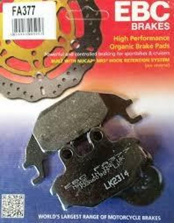 Yamaha Yzf R125 Arka Fren Balatası Ebc Fa377 Balata - Image 1