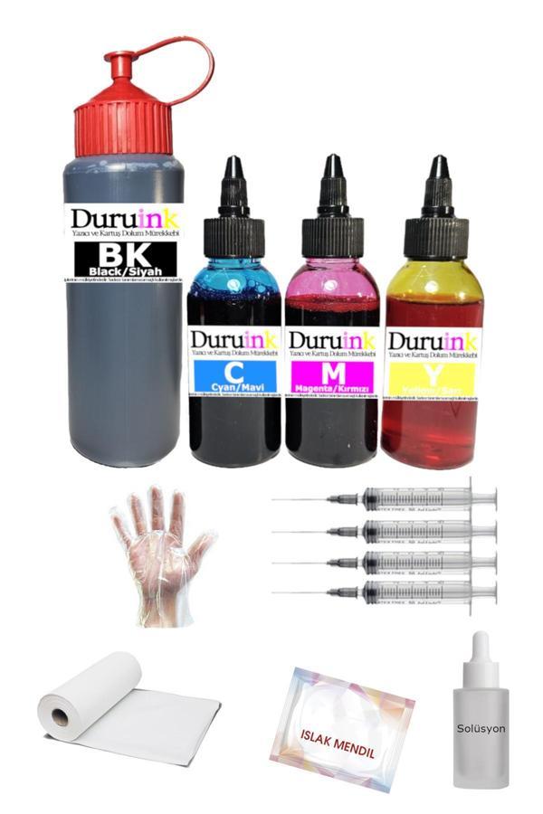 Durucopy Duruink Brother Mfc Dcp-T300 Uyumlu 500Ml Siyah + 3X100Ml Renkli Mürekep Seti - Image 1