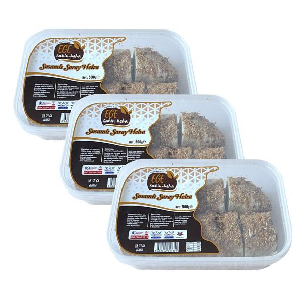EGE HELVA Susamlı Saray Helva 500 gr x 3 Adet - Image 1