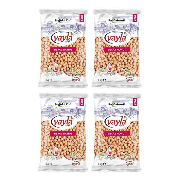 Yayla Bakliyat Beyaz Nohut 1 kg x 4 Adet - Image 1