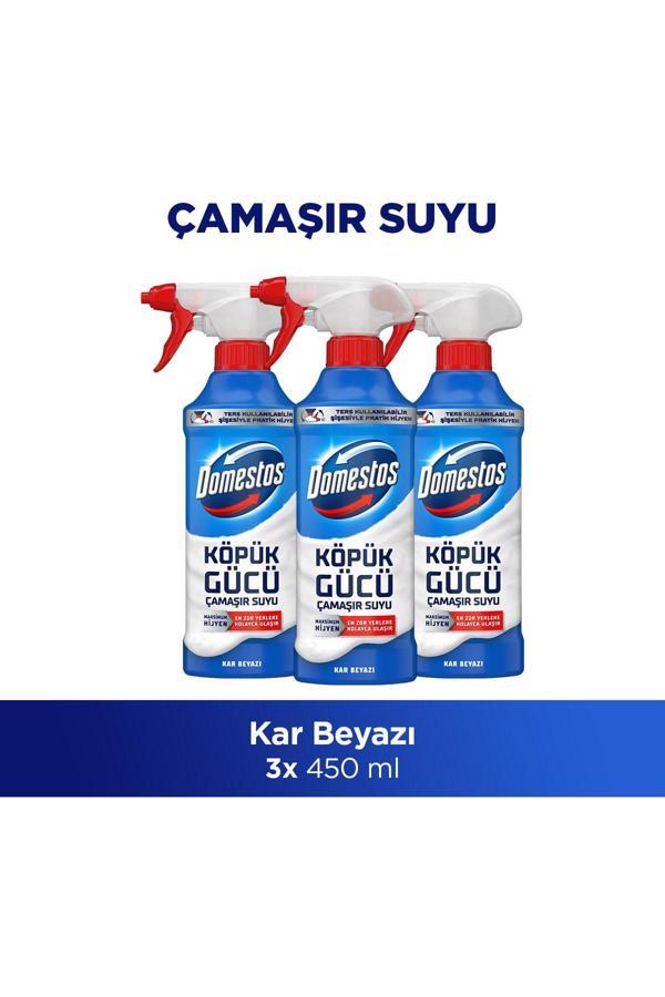 Domestos Köpük Gücü Köpük Çamaşır Suyu Beyaz Sabun 450 ml x3 - Image 1