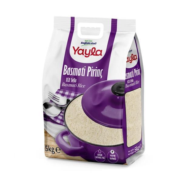 Yayla Bakliyat Basmati Pirinç 1121 Sella 5 kg - Image 1