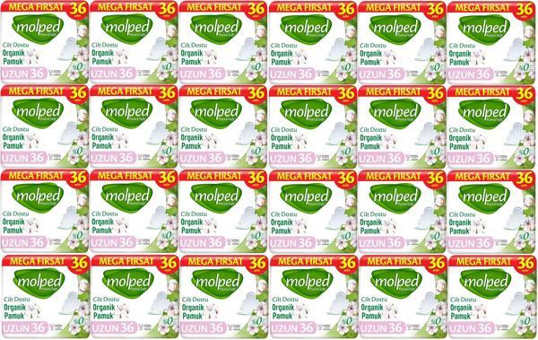 Molped Pure&Soft Hijyenik Ped Uzun 864 (24PK*36) Adet Mega Pk - Image 1