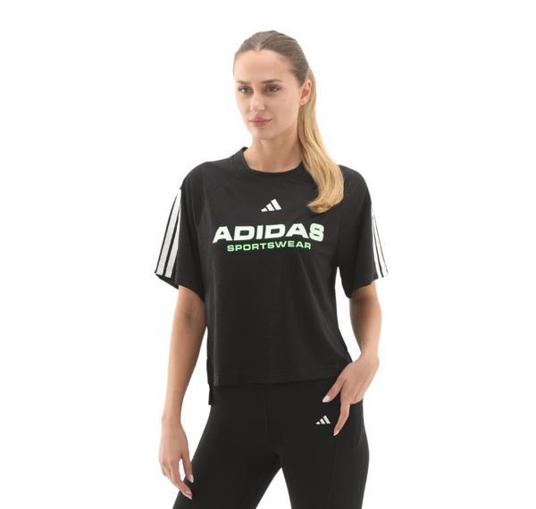 JL9212-K adidas W Tıro Q3 Tee Kadın T-Shirt Siyah - Image 1