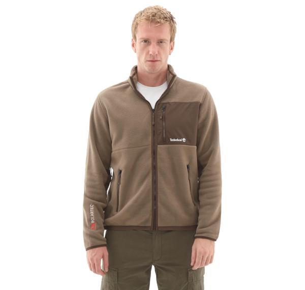B0A6NH1BK01-R Timberland Sherburne Polartec 200 Mıx Medıa Full Zı Erkek Ceket Kahve - Image 1