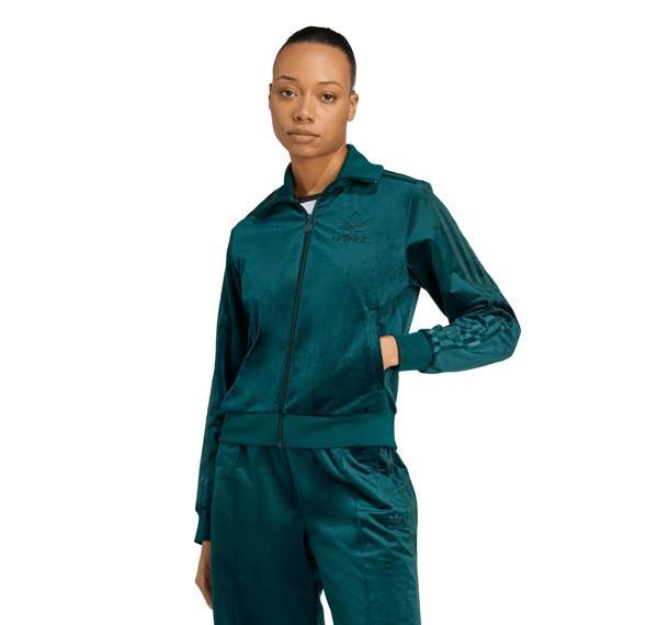 JY2589-K adidas Velvet Tt Kadın Ceket Yeşil - Image 1
