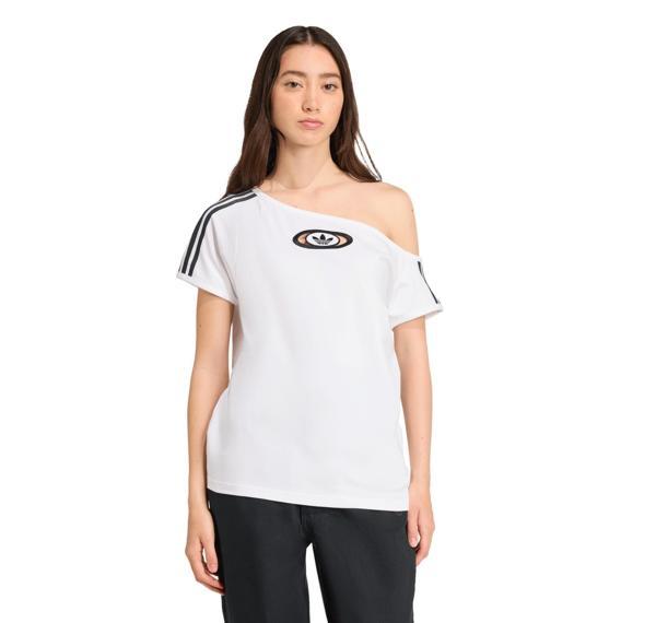 KC8795-K adidas Offshoulder Tee Kadın T-Shirt Beyaz - Image 1
