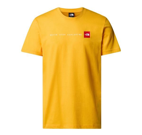 F0A87NS56P1-R The North Face M Ss Never Stop Explorıng Tee Erkek T-Shirt Sarı - Image 1
