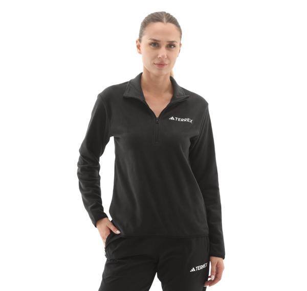 JP0788-K adidas W Mt Ess Hz Fl Kadın Ceket Siyah - Image 1