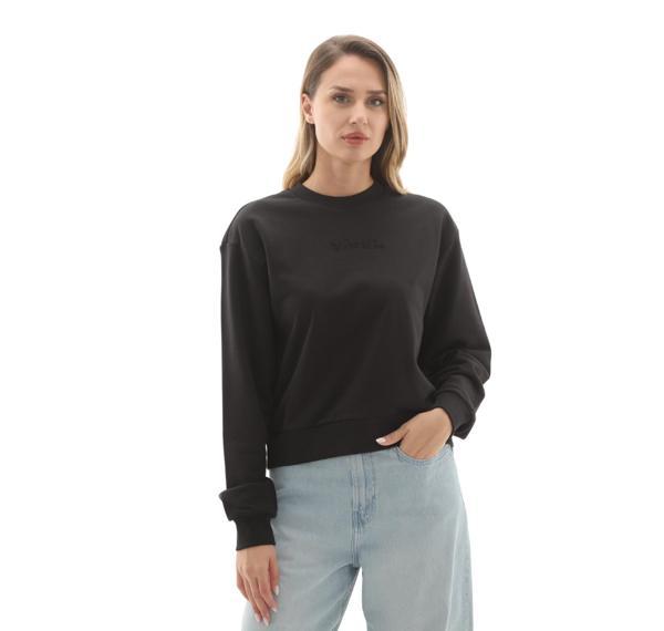 000RAMBLK1-R Vans W Essentıal H-Ft Rlx Crew Kadın Sweatshirt Siyah - Image 1