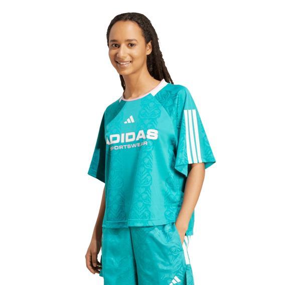 JL9214-K adidas W Tıro Q3 Tee Kadın T-Shirt Turkuaz - Image 1