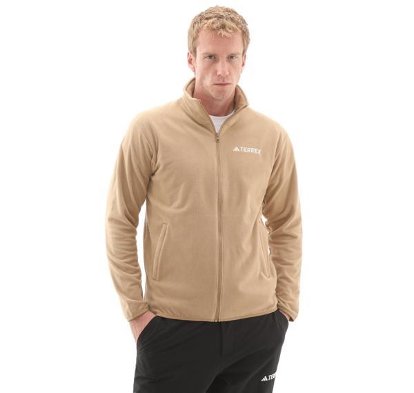 JM3115-E adidas Mt Ess Fz Fl Erkek Ceket Krem - Image 1