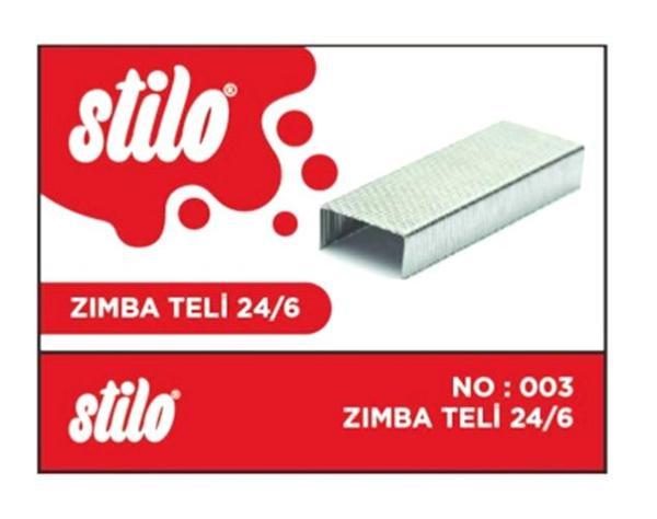 Stilo Zımba Teli 24/6 Gümüş - 10 kutu - Image 1