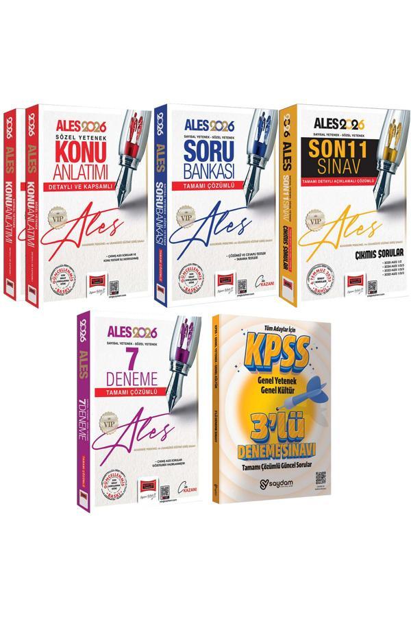 2026 ALES VIP Sözel-Sayısal Yetenek Konu Anlatımı 2Cilt-Soru Bankası-7 Deneme-11Sınav Çıkmış Sorular - Yargı Yayınları - Image 1