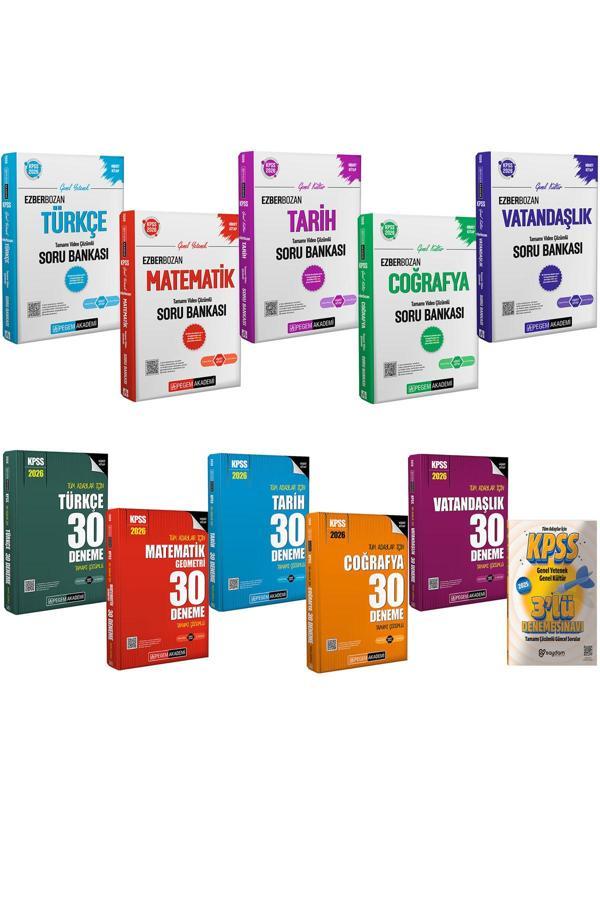 2026 KPSS GYGK Ezberbozan Tüm Dersler Video Çözümlü Soru Bankası-Tüm Dersler 30 Deneme-3 Deneme - Pegem Akademi Yayıncılık - Image 1