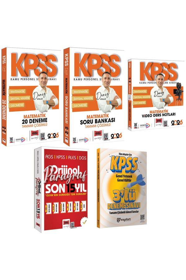 2026 KPSS Matematik Video Ders Notları-Çözümlü Soru Bankası-20 Deneme-Paragraf 15 Yıl Çıkmış Sorular - Yargı Yayınları - Image 1
