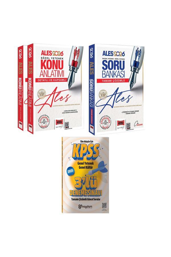 2026 ALES VIP Sözel-Sayısal Yetenek Detaylı Konu Anlatım Seti 2 Cilt-Tamamı Çözümlü Soru Bankası - Yargı Yayınları - Image 1