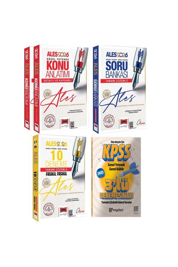 2026 ALES VIP Sözel-Sayısal Yetenek Konu Anlatım Seti 2 Cilt-Soru Bankası-Fasikül Fasikül 10 Deneme - Yargı Yayınları - Image 1