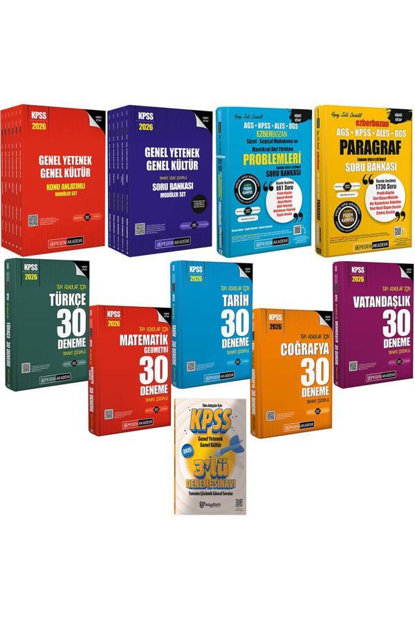 2026 KPSS GYGK Konu Anlatımı-Soru Bankası 6+5Kitap-Tüm Dersler 30Deneme-Paragraf-AkılYürütme-3Deneme - Pegem Akademi Yayıncılık - Image 1