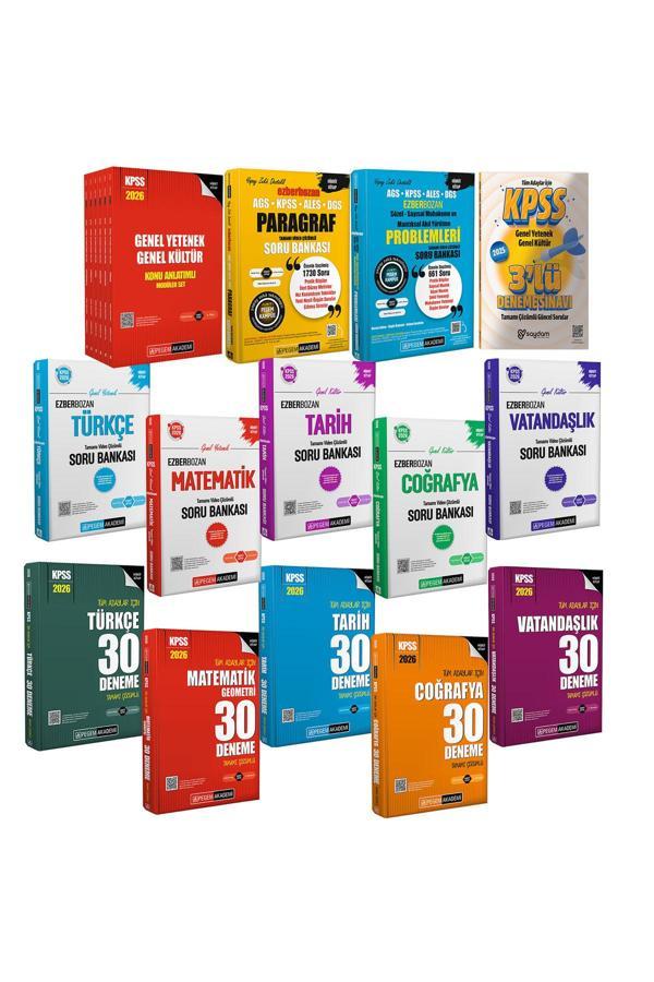 2026 KPSS GYGK Konu Anlatım 6Kitap-Tüm Dersler Çözümlü Soru Bankası-30 Deneme-Paragraf-Akıl Yürütme - Pegem Akademi Yayıncılık - Image 1