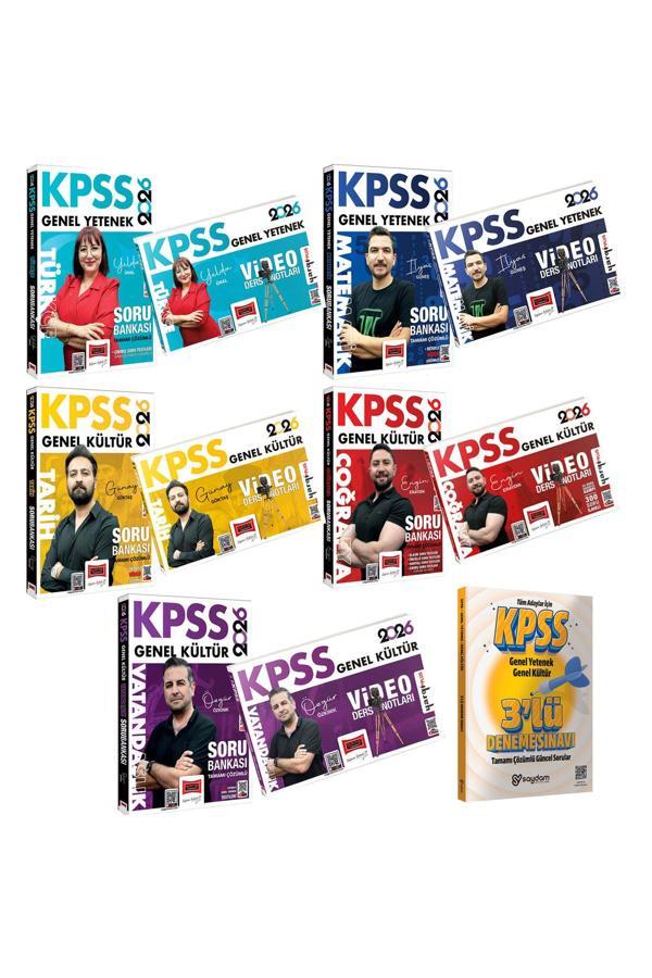 2026 KPSS Tüm Dersler Video Ders Notları-Tüm Dersler Çözümlü Soru Bankası-Çözümlü 3 Deneme Hediye - Yargı Yayınları - Image 1