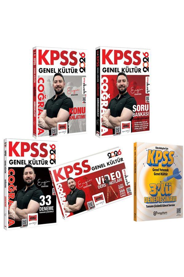 2026 KPSS Coğrafya Konu Anlatımı-Çözümlü Soru Bankası-33 Deneme-Video Ders Notları(Engin Eraydın) - Yargı Yayınları - Image 1